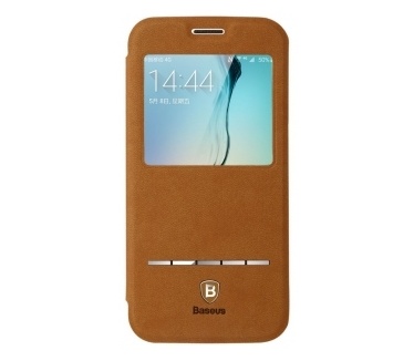 Baseus Terse Window Case Samsung Galaxy S6 edge - Highland Brown