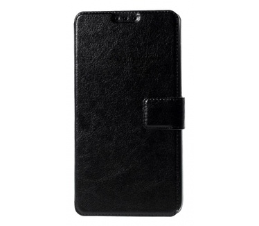 Kees Lederlook Portemonnee Hoesje Honor 4X - Zwart