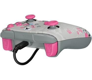 Turtle Beach Rematch Advanced bedrade gamecontroller voor XBOX & PC - Cherry Blossom, XBOX Series X|S, XBOX One, PC, 2 toewijsbare knoppen, Hall-effect-triggers, audiobediening, licht op Blauw, Grijs, Zwart
