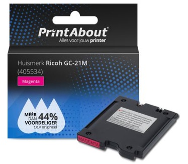 PrintAbout Huismerk Ricoh GC-21M (405534) Inktcartridge Magenta