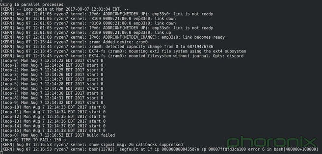 segfaults amd ryzen