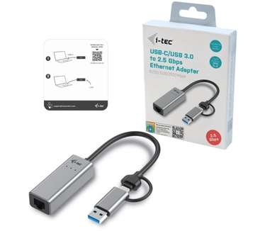 i-tec USB-C Metal 2.5Gbps Ethernet Adapter