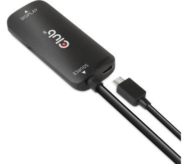 Club 3D HDMI + Micro USB to DisplayPort™ 4K120Hz or 8K30Hz M/F Active Adapter