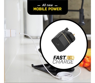 Otterbox UK Wall Charger 30W GaN - 1X USB-C 30W USB-PD, zwart