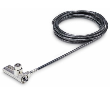Startech.com 10 Pack Laptop Kabelsloten met Dubbele Toegang, 2m Security Kabel, Gelijksluitende Cilinder en Combinatieslot voor Apparaten met K-Slot, Anti-Diefstal Computerslot met Stalen Kabel