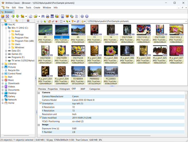 XnView screenshot