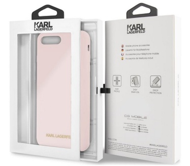Karl Lagerfeld Silicone Case - iPhone 7/8 Plus (5.5") - Roségoud  Rosé Goud