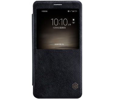 Nillkin Qin S-View Slim Book Case voor Huawei Mate 9 - Zwart Zwart