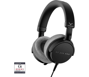 Beyerdynamic DT 270 PRO (Bedraad), Koptelefoon, Zwart, Grijs (Zwart)