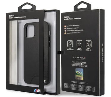 BMW M-Line Smooth Hard Case Apple iPhone 12 Mini (5.4") - Zwart  Zwart