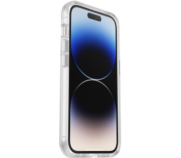 Otterbox OtterBox Drop Protection-bundel voor iPhone 14 Pro; Symmetry doorzichtige behuizing 3x getest volgens militaire standaard en prestatie glazen schermbeschermer 3x antikrastechnologie, Clear