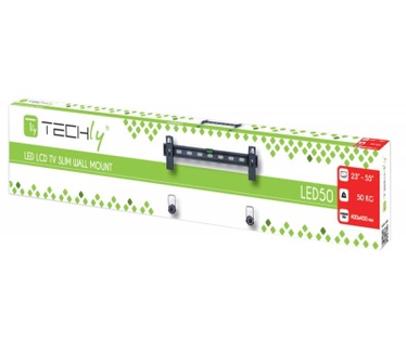 Techly 23-55 Wall Fixed Slim Support for LED TV LCD Black" ICA-PLB 139M