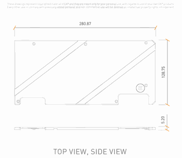 EK Water Blocks EK-Quantum Vector Strix RTX 3070/3080/3090 Backplate - Black
