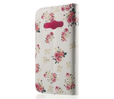 Kees Portemonnee Hoesje Samsung Galaxy Xcover 3 - Bloemen