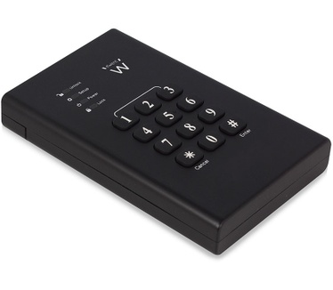 Ewent USB 3.1 Gen 1 (USB 3.0) 2.5 inch SATA HDD/SSD behuizing met cijferslot Zwart