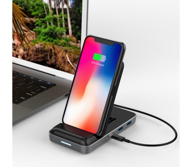 Hyper Drive 7.5W Wireless Charger USB-C Hub