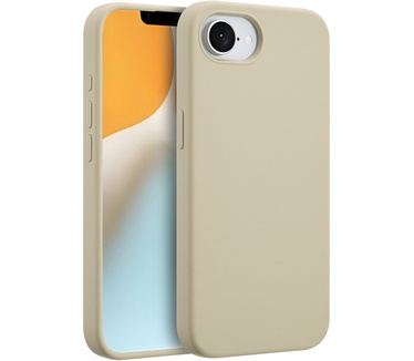 Accezz Liquid Silicone Backcover met MagSafe iPhone 16e - Stone