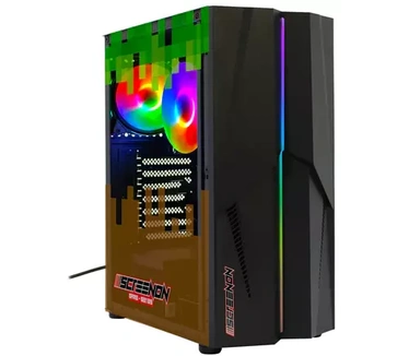 ScreenON - Minecraft Edition Gaming Set - X10999 - V2 (GamePC.X10999 + 24 Inch Monitor + Toetsenbord + Muis + Controller)