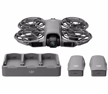 DJI Neo 2 Fly More Combo (alleen drone), 4K-drone met camera, palmstart en -landing, gebarenbediening, ActiveTrack, omnidirectionele obstakeldetectie, drone voor beginners, 3 batterijen