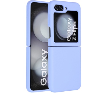 Accezz Liquid Silicone Backcover Samsung Galaxy Z Flip 5 - Paars