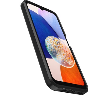 Otterbox OtterBox React-hoesje voor Galaxy A14 5G, schokbestendig, valbestendig, ultradun, beschermende, getest volgens militaire standaard, Antimicrobieel, Zwart, Geen retailverpakking