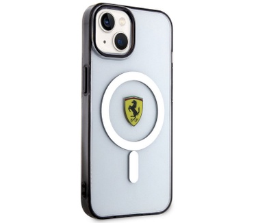 Ferrari Translucent Back Case - Apple iPhone 14 Plus (6.7") Clear Transparant