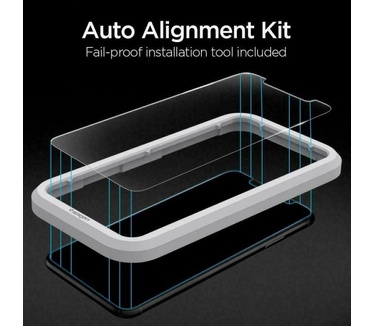 Spigen Apple iPhone 11 / iPhone XR Glas tR AlignMaster Met Montage Frame 2-pack