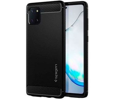 Spigen Galaxy Note10 Lite Rugged Armor Case Black (Note 10 Lite) Zwart