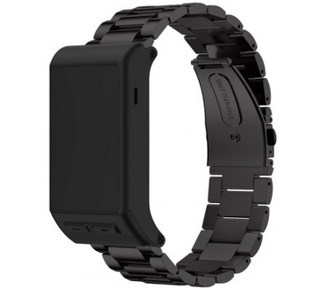 qMust Metalen armband voor Garmin Vivoactive HR - Zwart