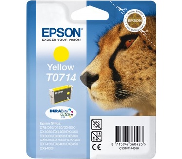 Epson inktpatroon Yellow T0714 DURABrite Ultra Ink