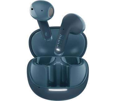Hama Fresh 'n Rebel Twins Core 2 - Draadloze oordopjes - Bluetooth oortjes met 40 uur speeltijd - Met Microfoon en App - Steel Blue Groen