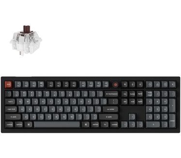 Keychron V6 8K bedraad toetsenbord brown switch zwart
