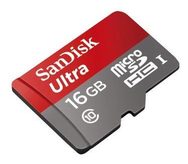 Sandisk Ultra MicroSDHC UHS-I 16GB + Adapter