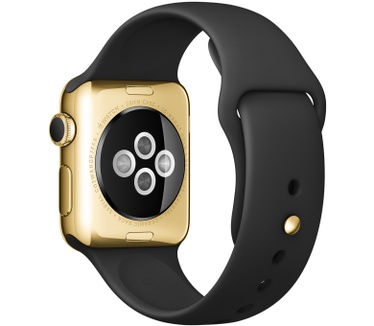 Apple Watch Edition (geelgouden pin, 38mm) Zwart (Zwart)