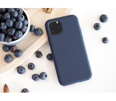 Mobiparts Silicone Cover Apple iPhone 12 Mini Blueberry Blue