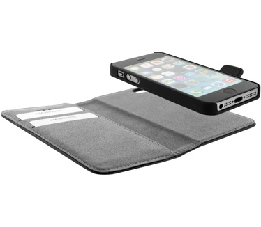 Mobiparts 2 in 1 Premium Wallet Case Apple iPhone 5/5S/SE Black