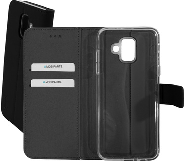 Mobiparts Premium Wallet TPU Case Samsung Galaxy A6 (2018) Black