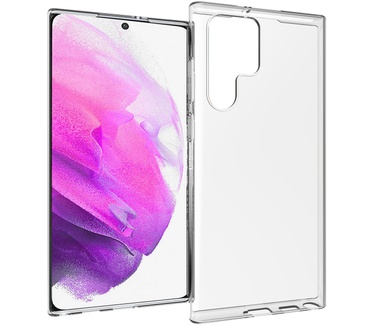 Accezz Clear Backcover Samsung Galaxy S22 Ultra - Transparant