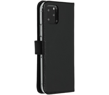 Selencia Echt Lederen Bookcase iPhone 11 Pro - Zwart