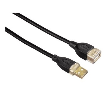 Hama USB Extension Cable, A-Plug - A-Socket, 1.8 m, black