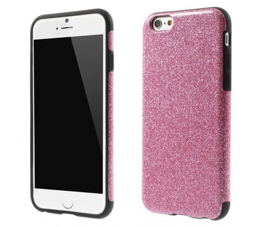 Kees Glitter Gel Hoesje Apple iPhone 6 - Roze