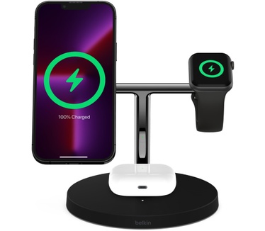 Belkin BOOST↑CHARGE PRO 3-in-1 draadloze snellader met MagSafe (Apple Watch SE
Apple Watch Series 7
Apple Watch )