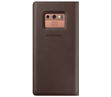 Samsung Galaxy Note 9 Leather Wallet Cover Bruin