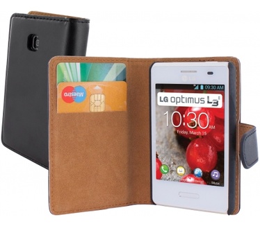 Mobiparts Mobiparts Classic Wallet Case LG Optimus L3 II Black