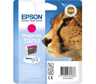 Epson Singlepack Magenta T0713 DURABrite Ultra Ink
