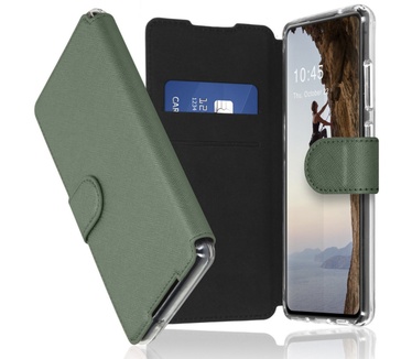Accezz Xtreme Wallet Bookcase Galaxy S21 Ultra - Lichtgroen