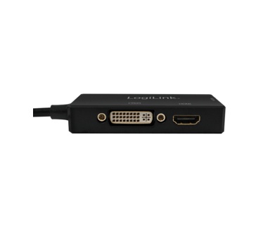 LogiLink 4K DisplayPort to DVI/HDMI/VGA Converter Wit