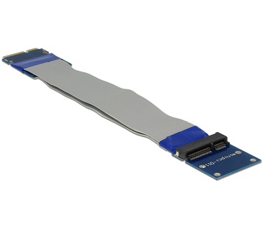 Delock 65837 Extension Mini PCI Express / mSATA male > slot riser card with flexible cable 13 cm