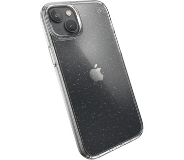 Speck Presidio Perfect Clear Glitter Apple iPhone 14 Plus/15 Plus Clear / Gold Glitter - with Microban
