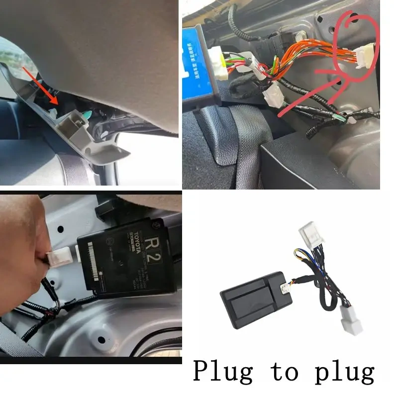 Car TPMS Display System voor Toyota, montage voorbeeld